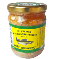 Судак карельский в собственном соку